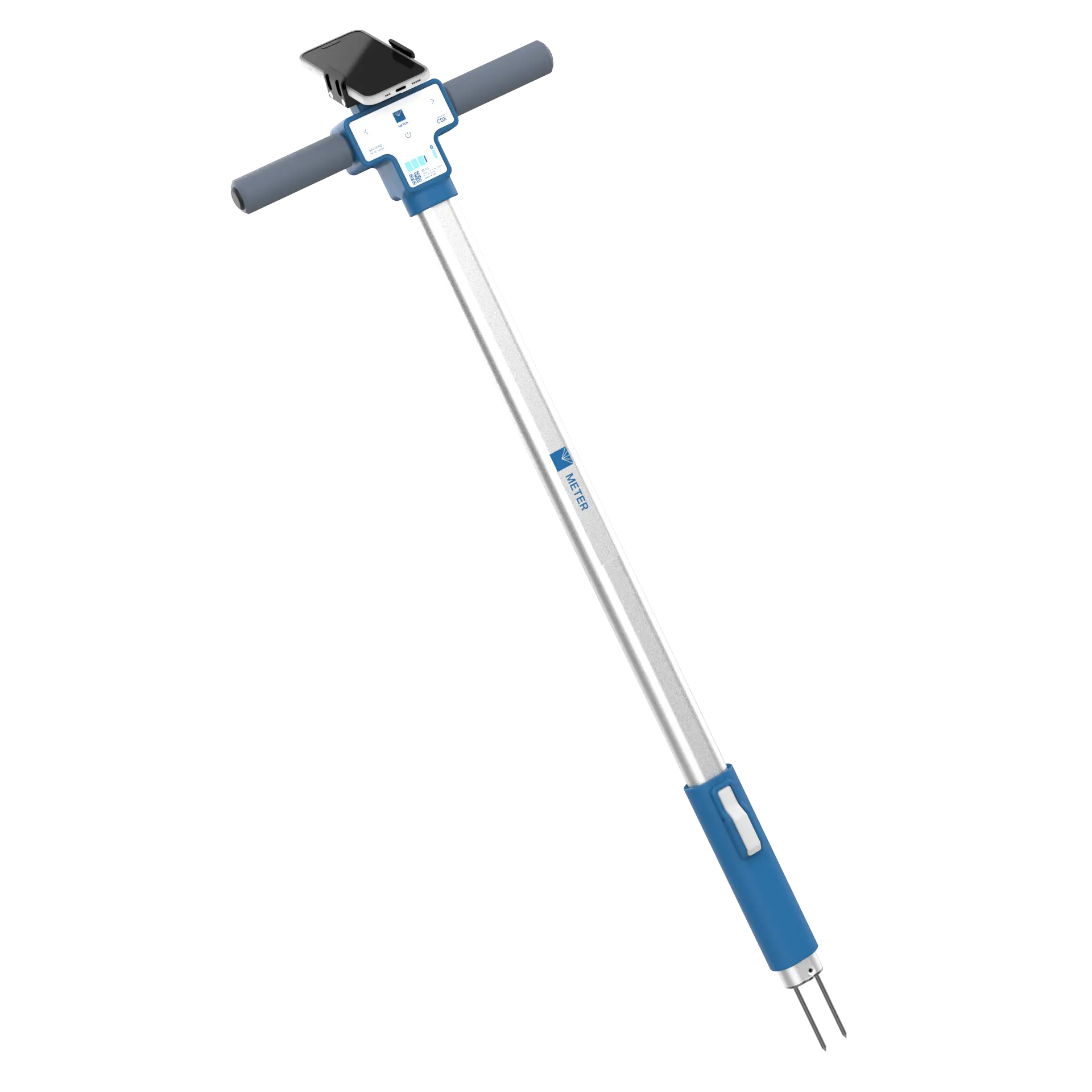 Solyx Go Pro field precision device with smartphone mount, developed by METER Group