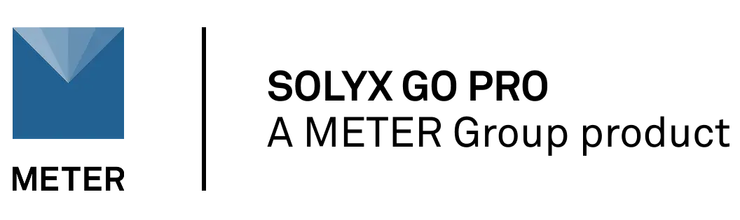 Solyx Go Pro logo - a METER Group product